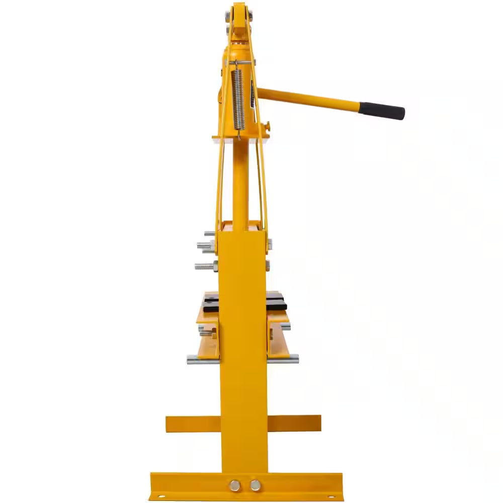 6-Ton Hydraulic Shop Press with Plates, Heavy-Duty A-Frame Garage Floor Press, Yellow