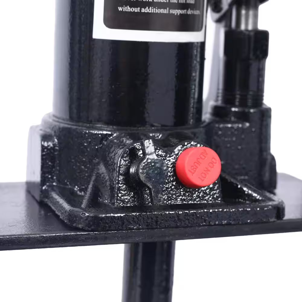 6-Ton Hydraulic Shop Press with Plates, Heavy-Duty A-Frame Garage Floor Press, Black