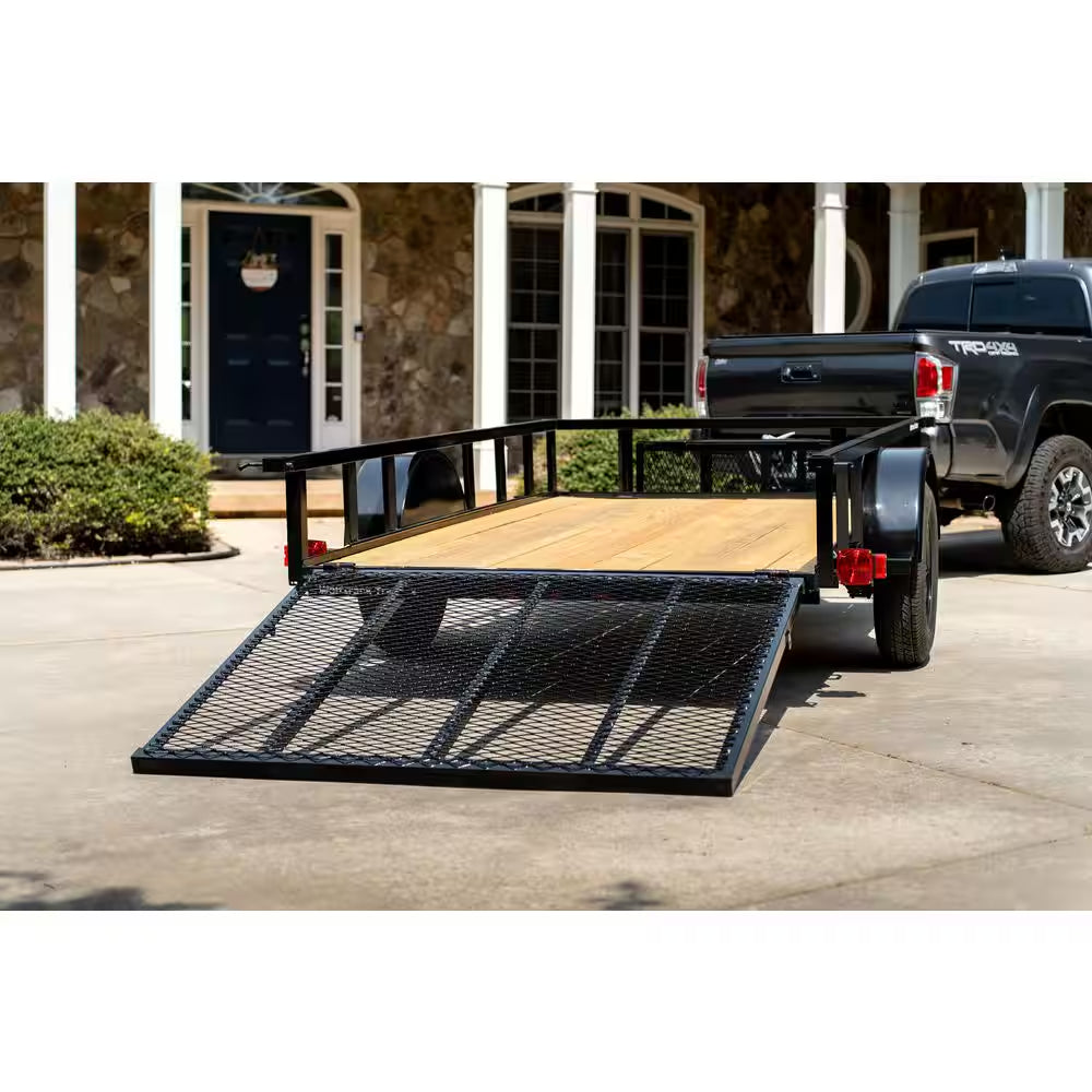 5.5 Ft. X 10 Ft. Utility Trailer, Wood Floor, 2076 Lb. Payload Capacity