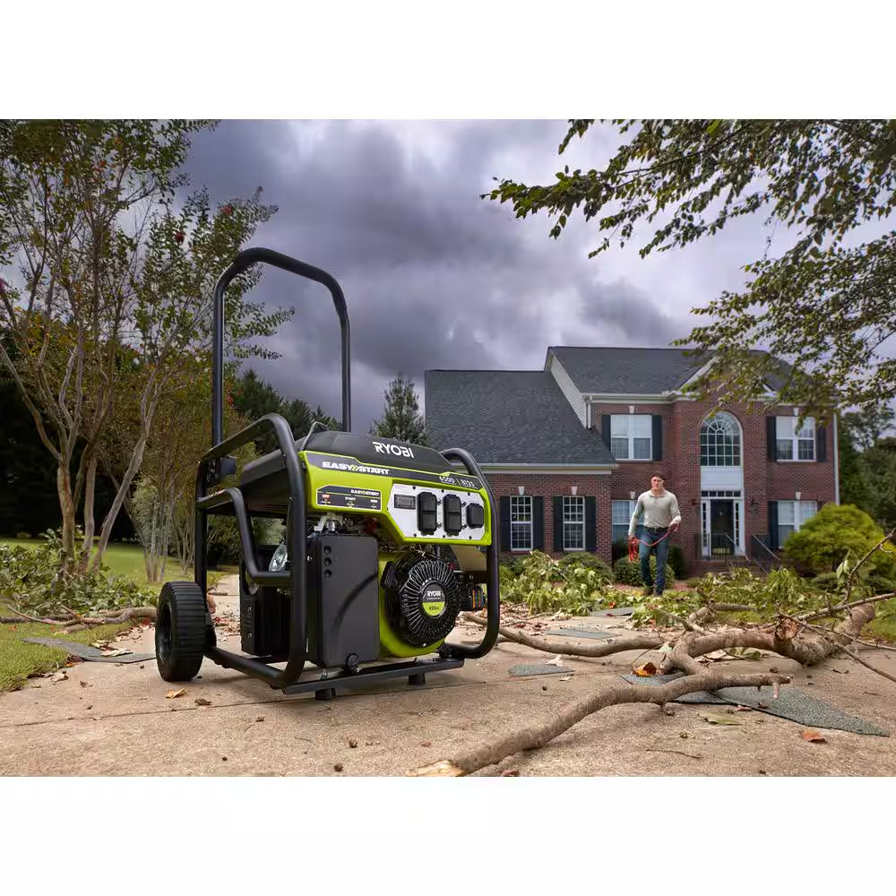 8125/6500-Watt Gas Powered Portable Generator with CO Detect Shutdown Sensor for Storms and Jobsites