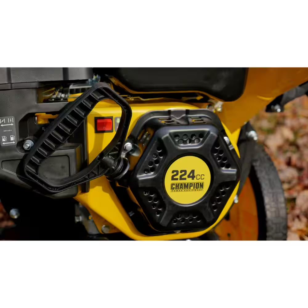3 In. Dia 224 Cc 2-In-1 Upright Gas Powered Wood Chipper Shredder