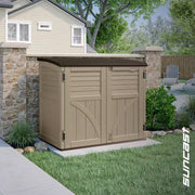 2 Ft. 8 In. X 4 Ft. 5 In. X 3 Ft. 9.5 In. Resin Horizontal Storage Shed