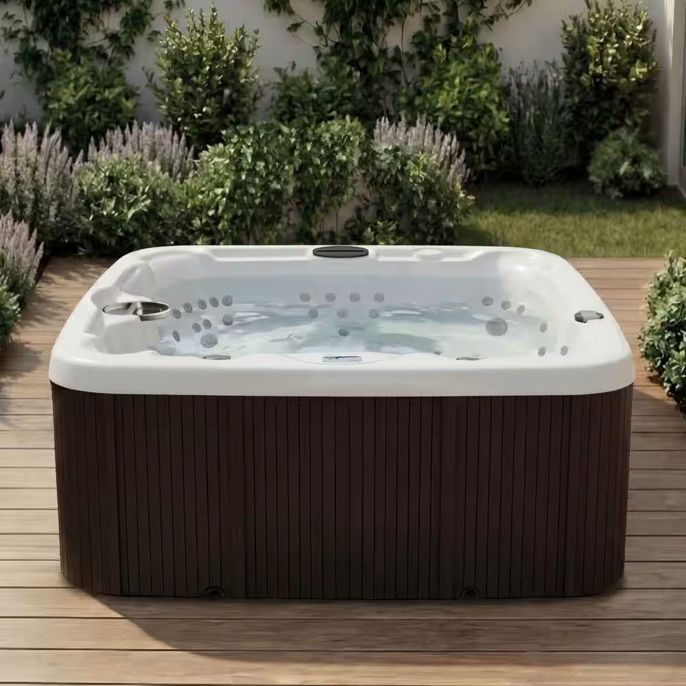LS600DX 7-Person 65-Jet 230V Hot Tub with Ozone Water Care and Frog at Ease-Ready Setup
