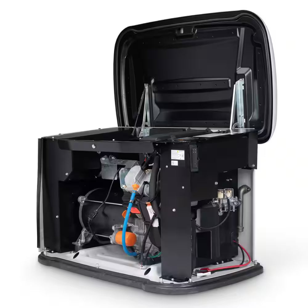 26Kw Air-Cooled Auto Start Natural Gas or Propane Whole House Generator and 200 Amp Transfer Switch W/ Smart Monitoring