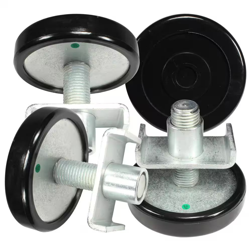 Telescoping Screw Pad for 2 Post Car Lift with up to 10000 Lb. Capacity, 35Mm Pin, Incl. Polyurethane Tuf-Pad, Set of 4