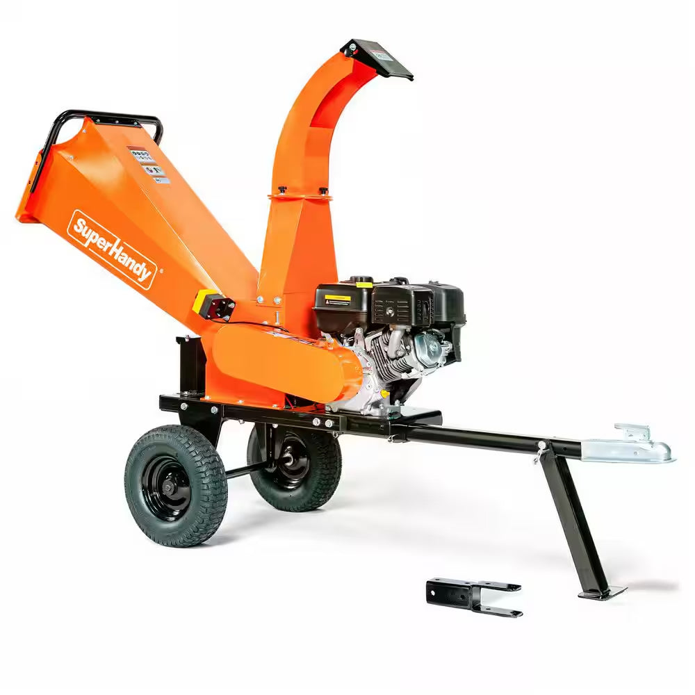 Towable Wood Chipper Shredder – 5 In. Capacity, 15 HP 420Cc Gas Engine, Heavy-Duty Build for Forestry & Landscaping