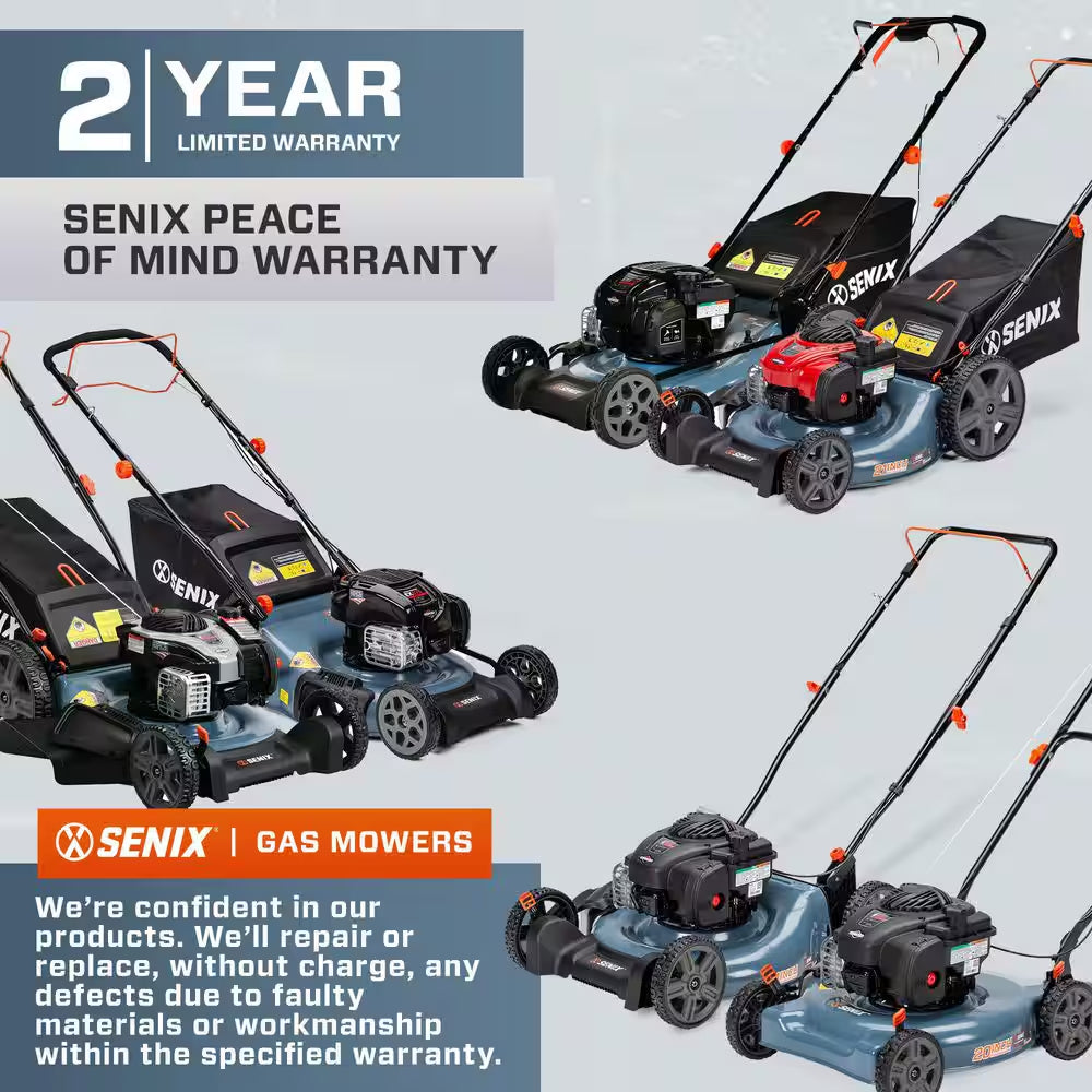 22 In. 163Cc 4-Cycle Briggs & Stratton Engine Gas Self-Propelled Lawn Mower with 3-In-1 Mulching Bagging Side Discharge
