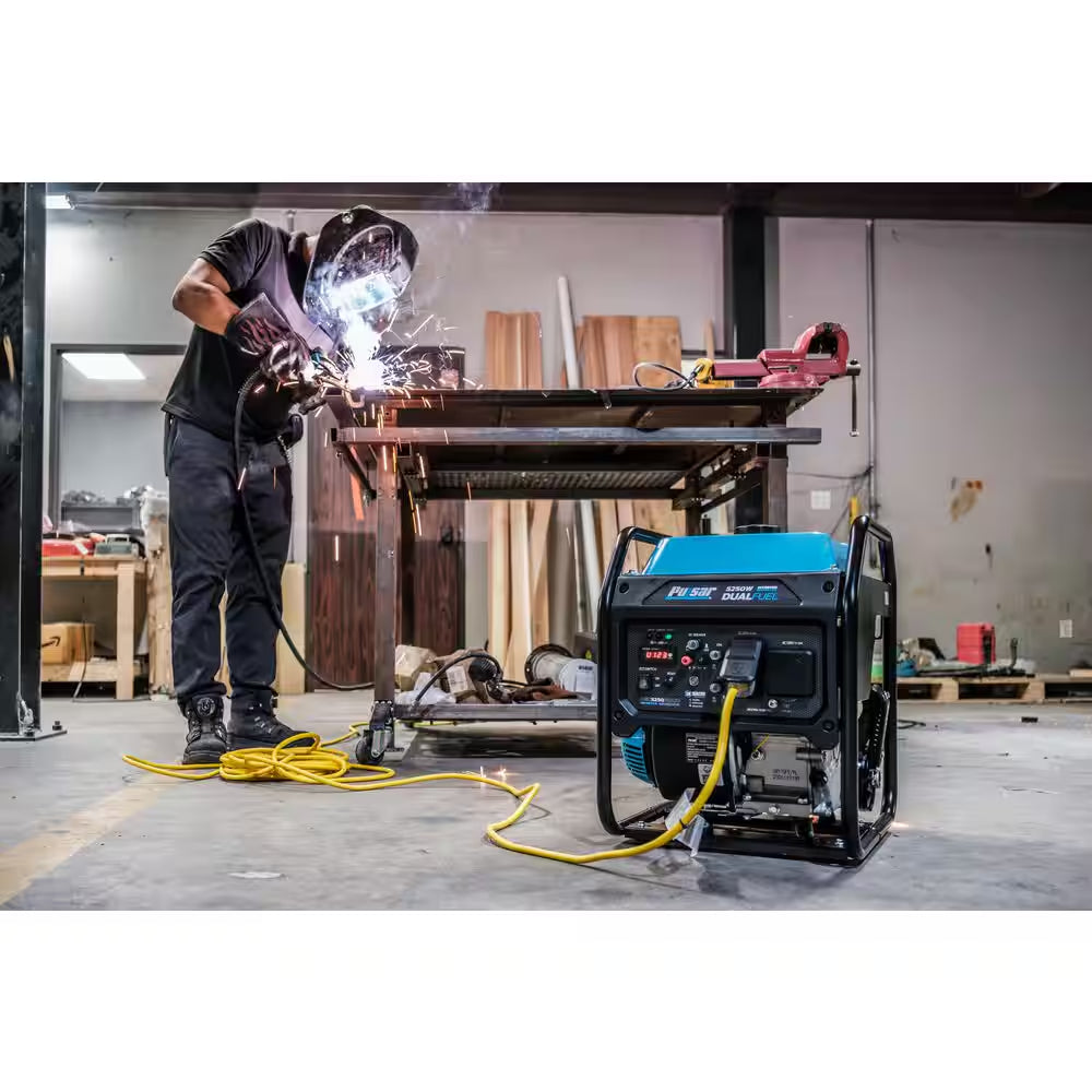 5250W Dual Fuel Gas Recoil Start Open Frame Inverter Generator with CO Sentry