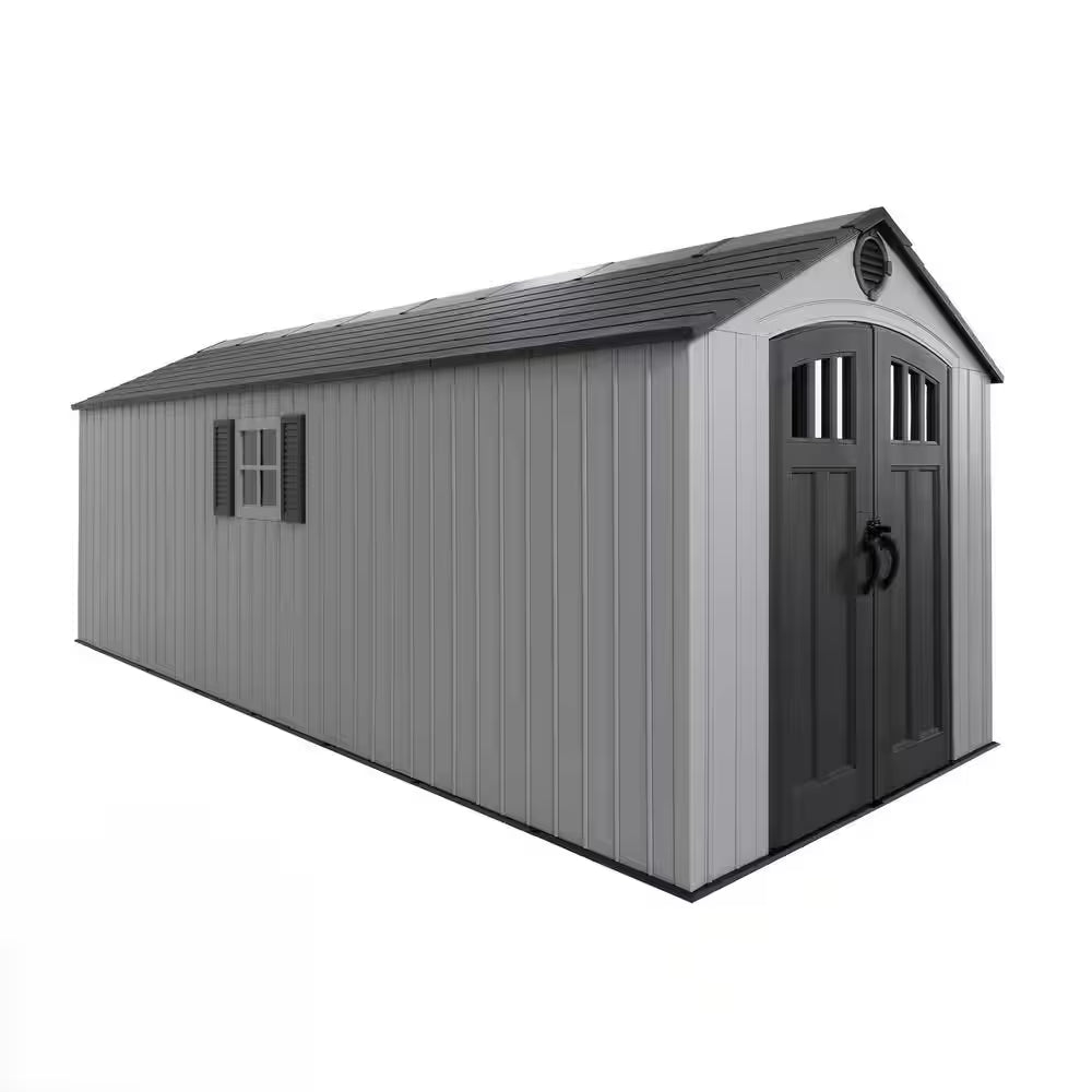 8 Ft. W X 20 Ft. D Outdoor Resin Storage Shed (160 Sq. Ft. )