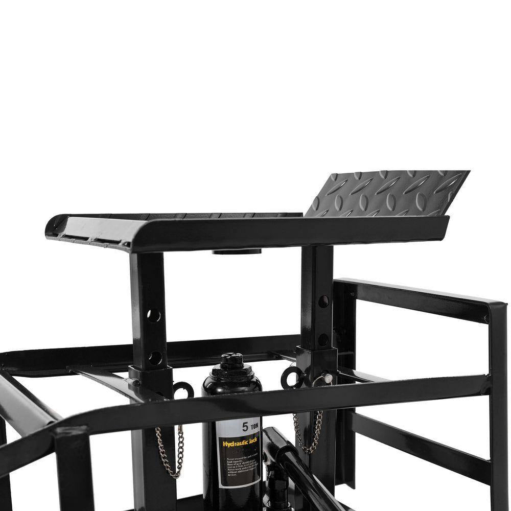 5 Ton Auto Car Truck Service Ramps Lifts Hydraulic Car Lifts 10000 Lb. Capacity (2 Pack)Black