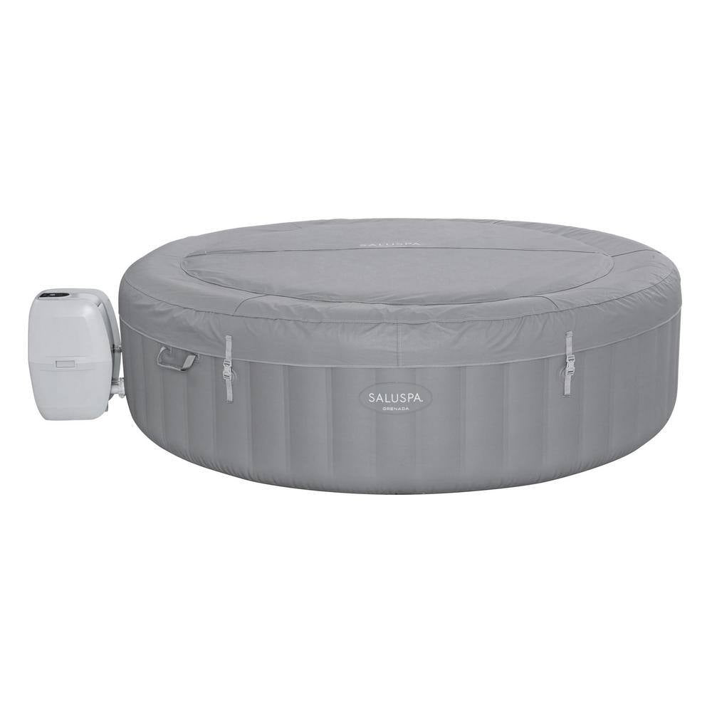 Grenada 8-Person 190-Jet round Inflatable Hot Tub with Pool and Spa Seat (8-Pack)