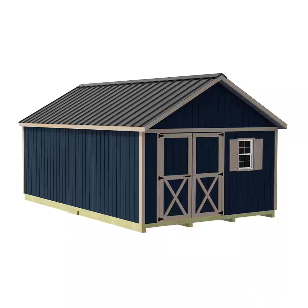 Shedquarters 12 Ft. X 20 Ft. Wood Storage Shed Kit Featuring Tons of Space and Fortressfloor (240 Sq. Ft.)
