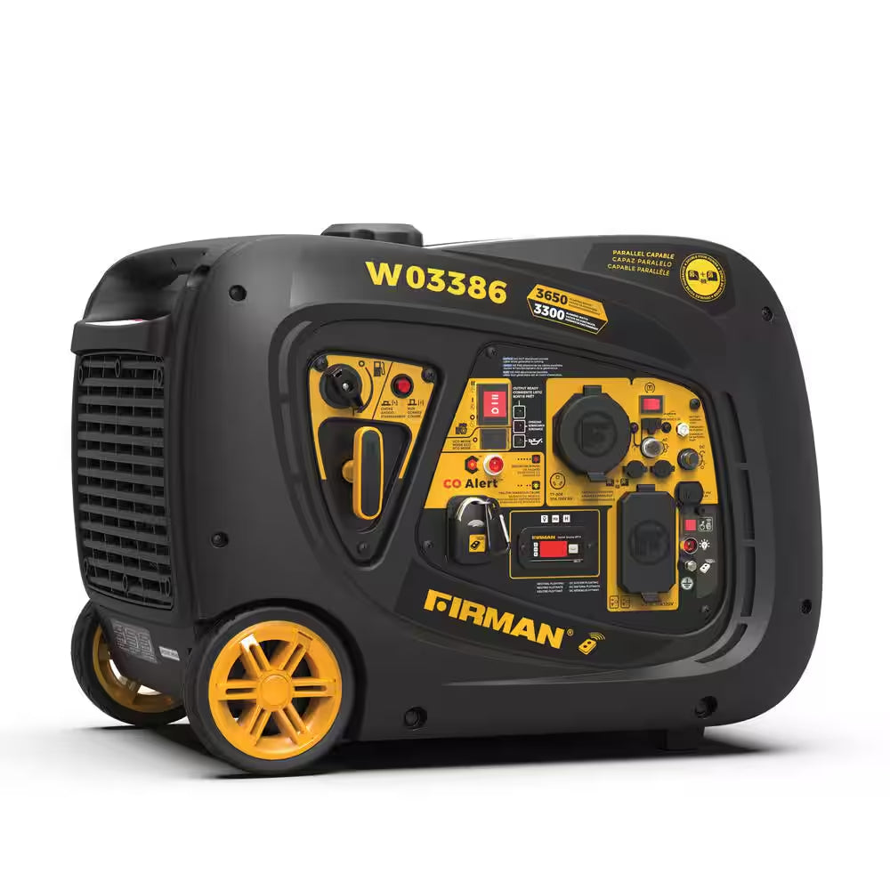 3650-Watt,3300-Watt Remote Electric Start Gas Powered Inverter Generator With, RV Ready Outlet and CO Alert Technology