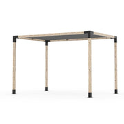 8 Ft. X 12 Ft. Pergola Kit with Graphite Shade Sail, for 4X4 Wood