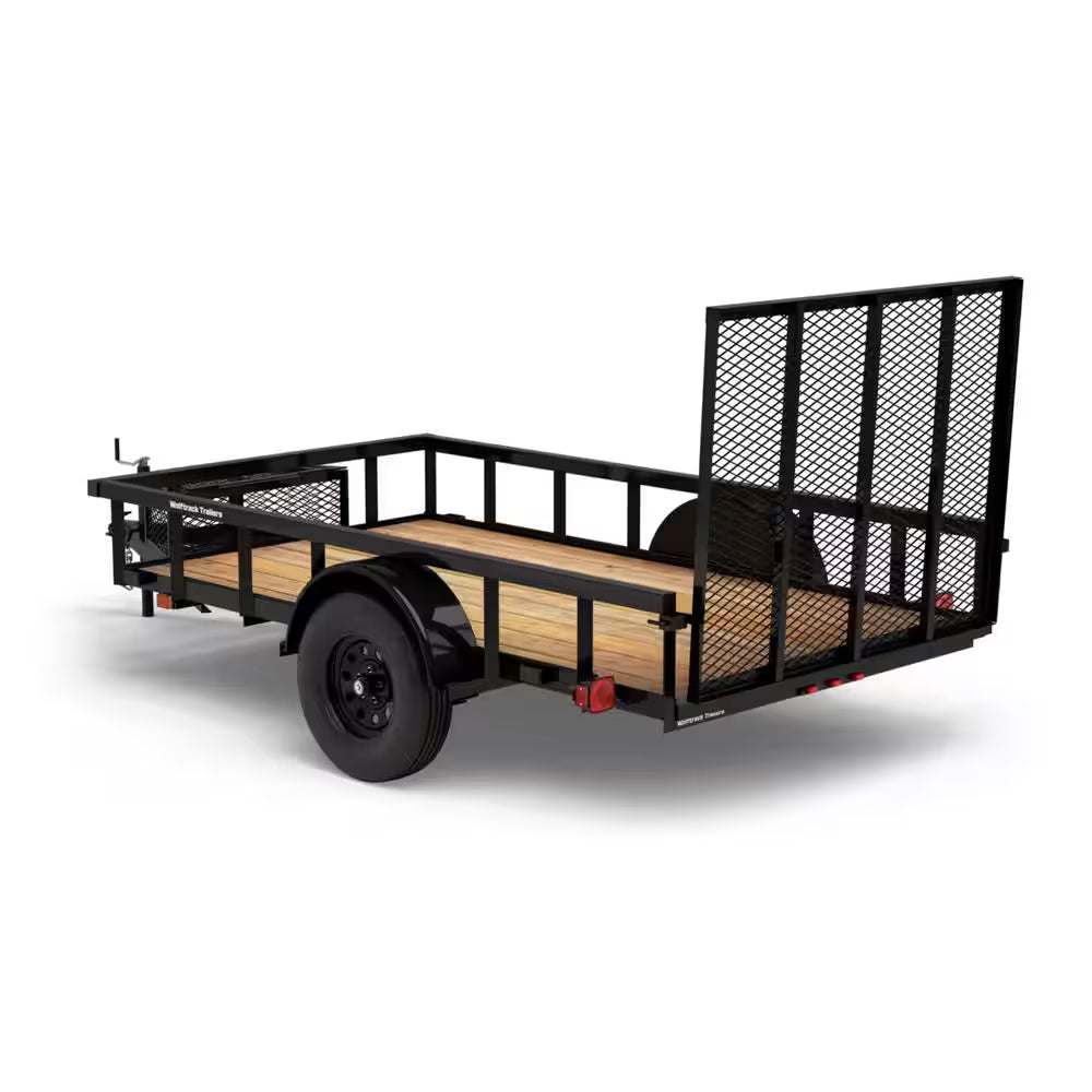 5.5 Ft. X 10 Ft. Utility Trailer, Wood Floor, 2076 Lb. Payload Capacity
