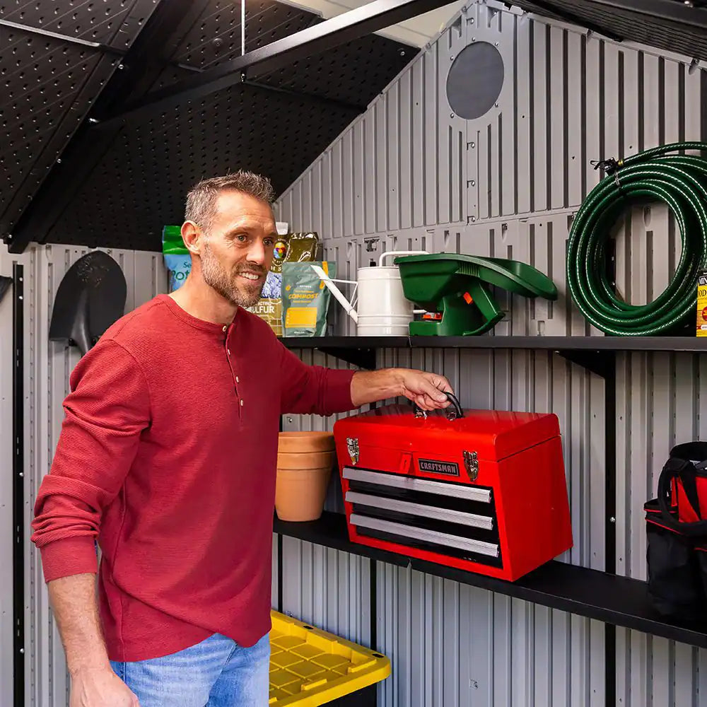 10 Ft. W X 8 Ft. D Resin Dual Entry Outdoor Storage Shed (80 Sq. Ft.)