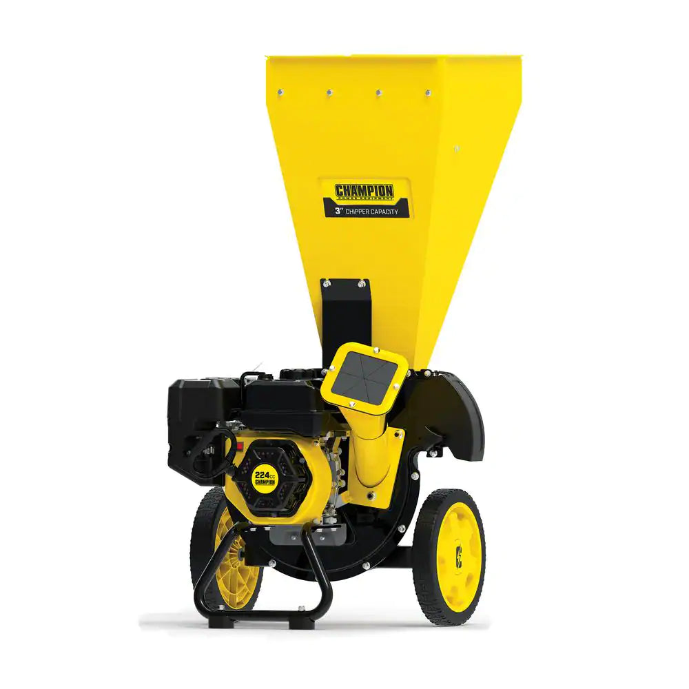 3 In. Dia 224 Cc 2-In-1 Upright Gas Powered Wood Chipper Shredder