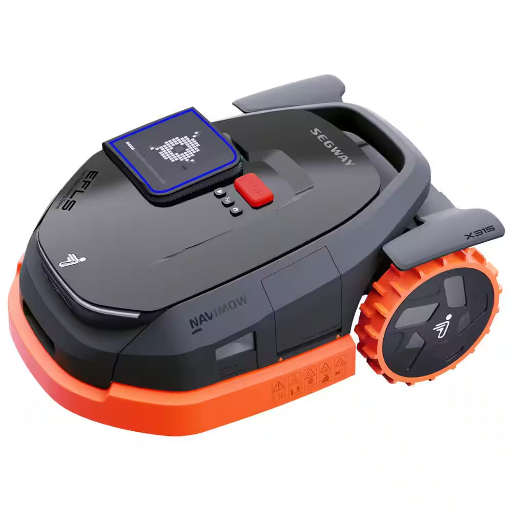 X315 9.3 In. Robot Lawn Mower (1/5 Acre) RTK+VSLAM+VIO with Auto Mapping, Smart App Control and AI Obstacle Avoidance