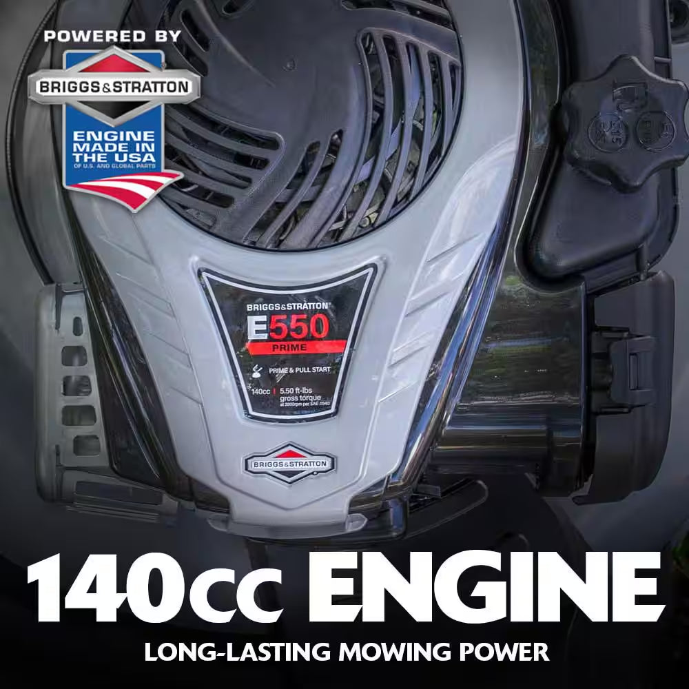 22 In. 140 Cc Briggs & Stratton Walk behind Gas Self-Propelled Lawn Mower with Front Wheel Drive and Bagger