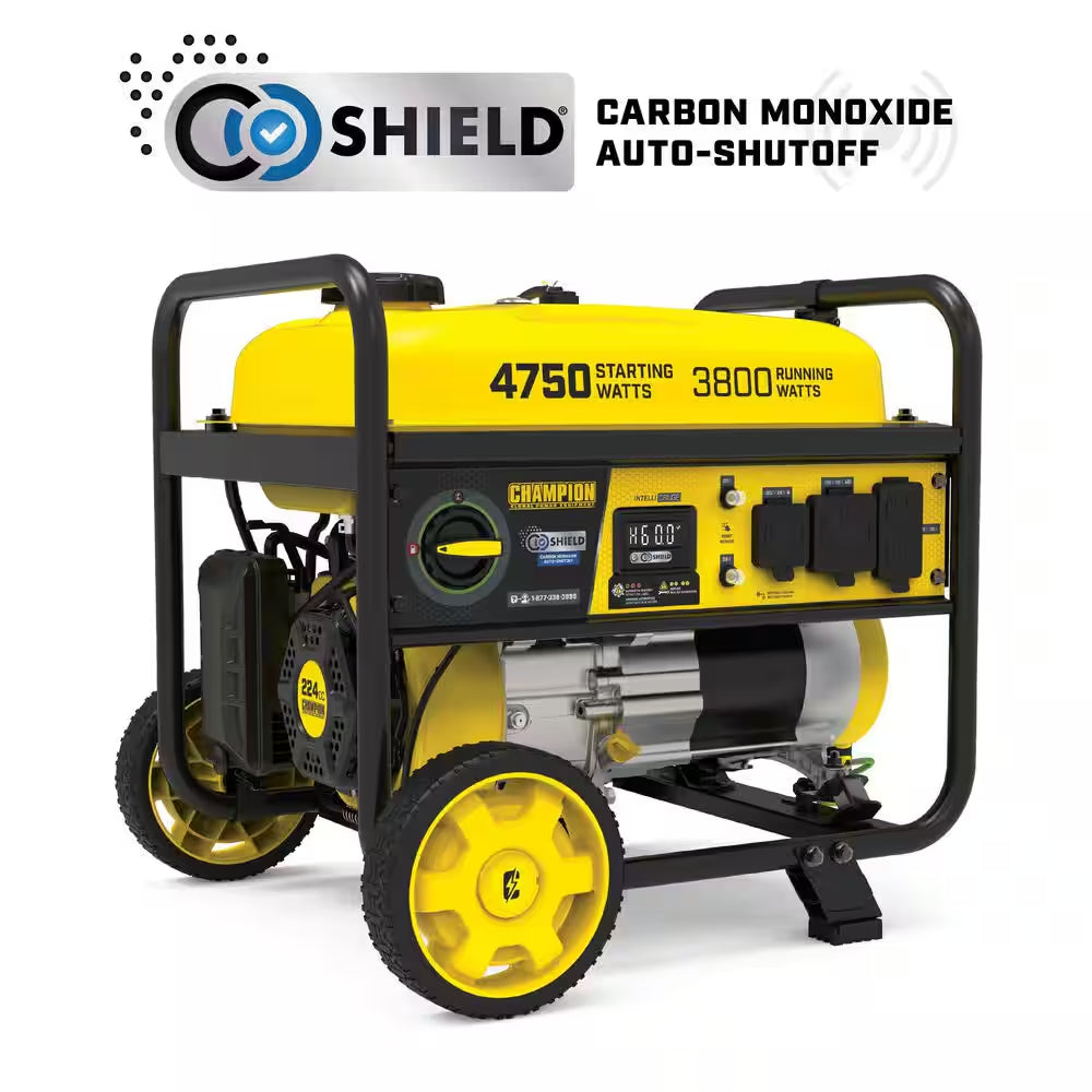 4750/3800-Watt Gas Portable Generator with Free 3-Year Warranty for RV and Home (CARB Compliant)