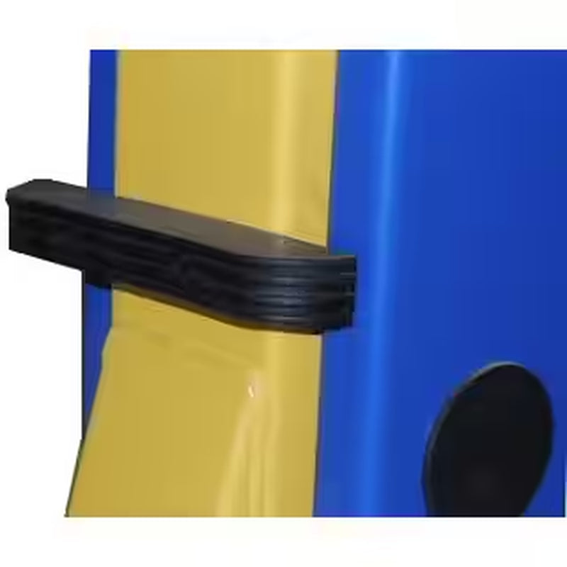Asymmetric 2-Post Car Lift Clear Floor 9,000 Lbs. Capacity in Blue