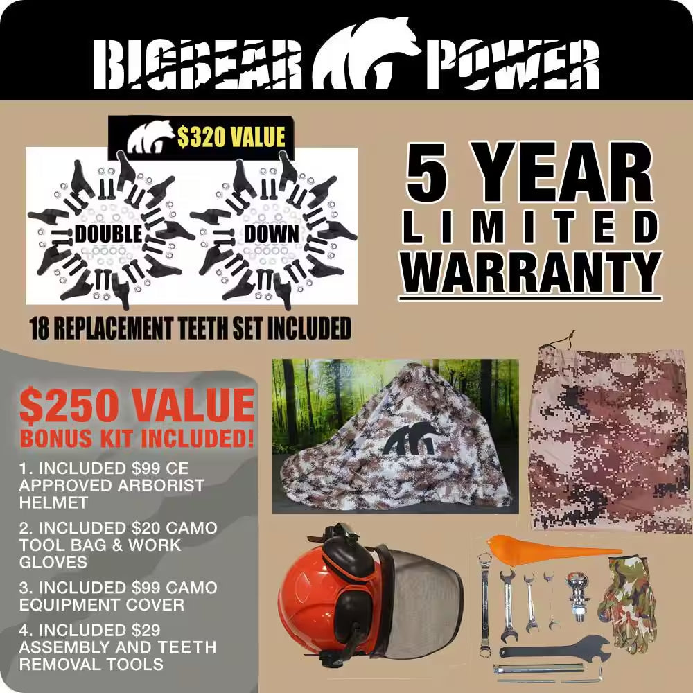 Double down Cutter 12 In. 15-HP Gas Powered Stump Grinder with High Torque Rato Electric Start Engine