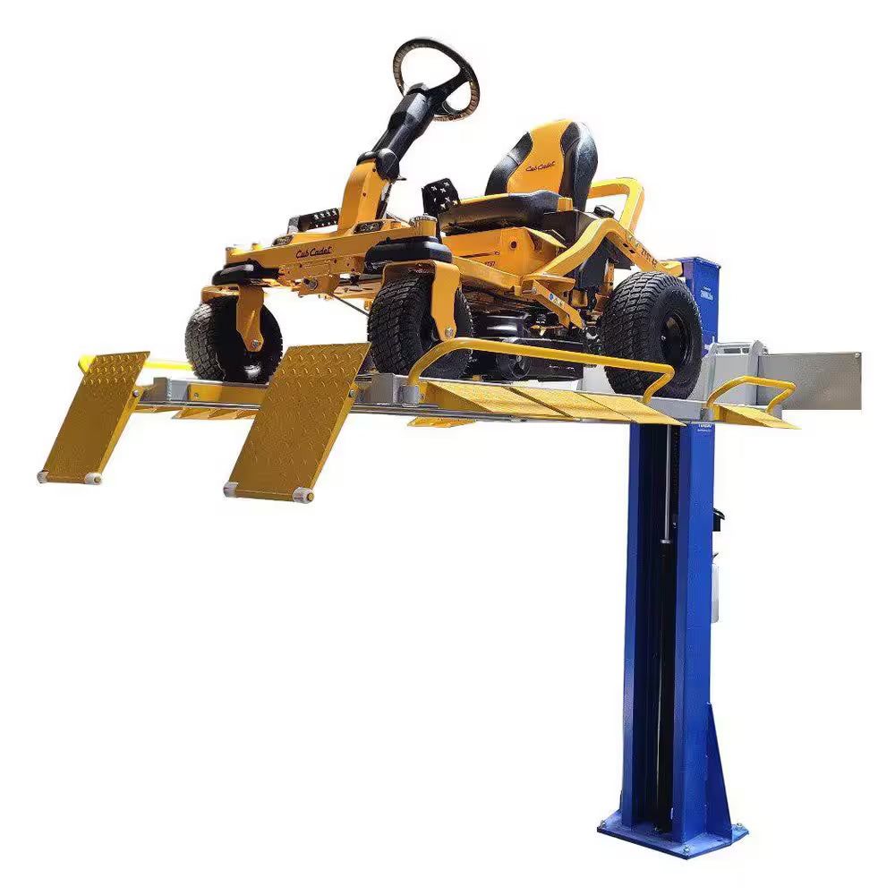 Ideal Single Column UTV and Mower Storage/ Service Lift 2,000 Lbs.