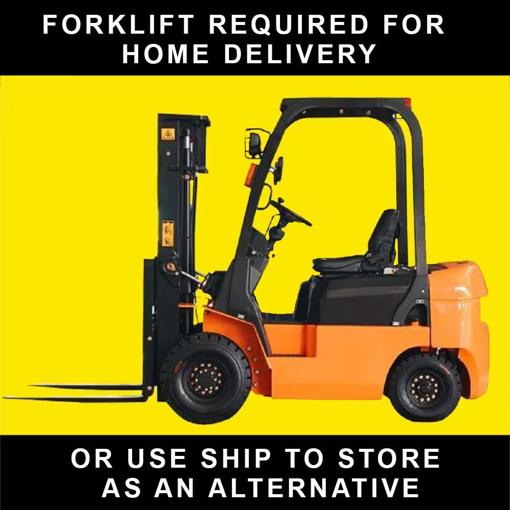 2-Post Car Lift Clear Floor 9,000 Lbs. Asymmetric in Red