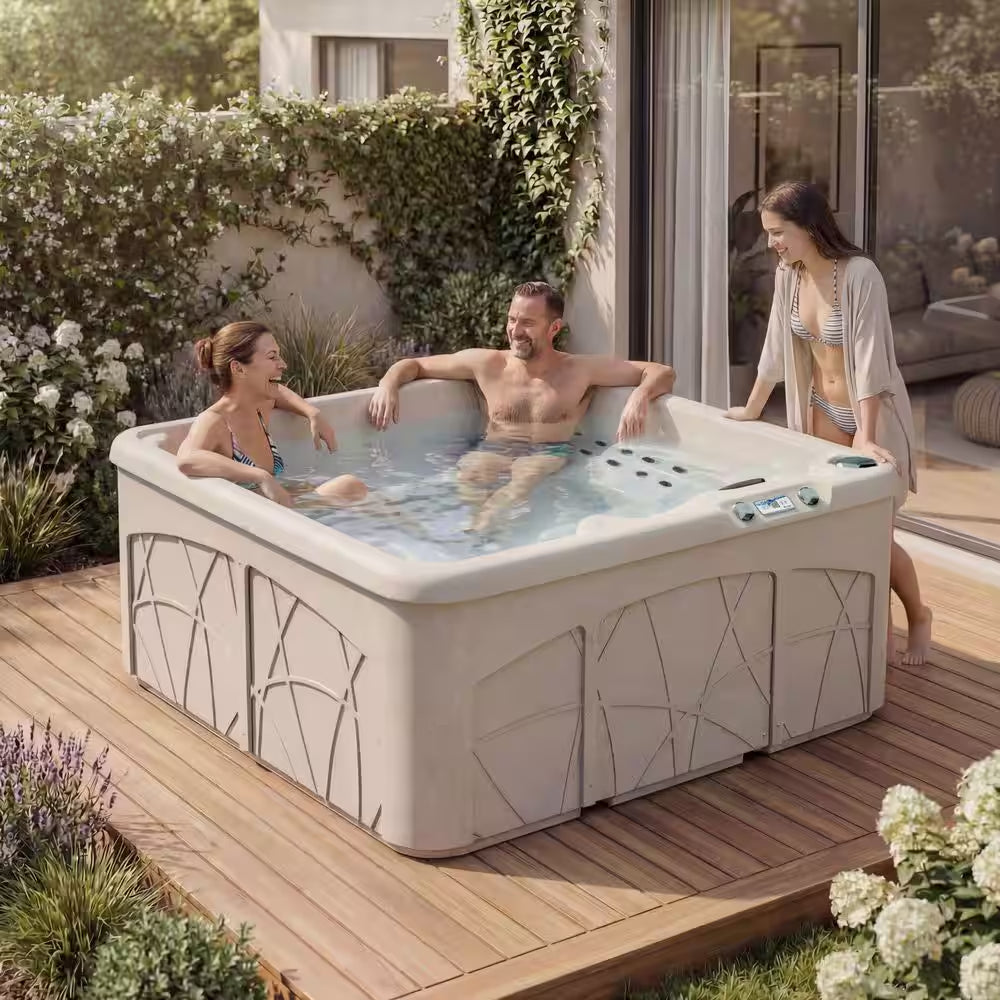 LS350DX 5-Person 28-Jet 110V Plug and Play Spa with Ozonator
