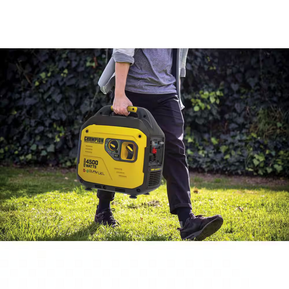 4500/3250-Watt Recoil Start Gas, Propane Dual Fuel Inverter Generator, Free 3-Year Warranty for RV and Home