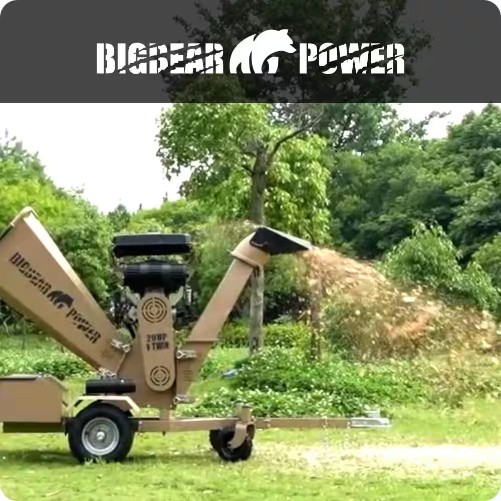 Tornadic 6 In. 20 HP V-Twin Engine, Gas Powered Commercial Chipper Shredder, Self Feeding, Electric Start