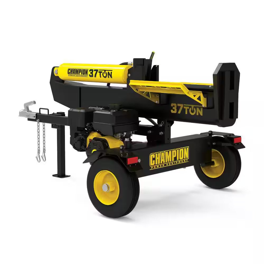 37 Ton 338Cc Full Beam Vertical/Horizontal Op and Auto Return Gas Wood Log Splitter with Oil Funnel and Hydraulic Oil