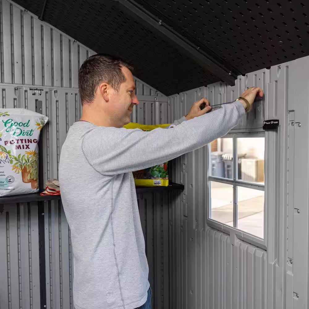 15 Ft. W X 8 Ft. D Resin Outdoor Storage Shed with Double Door (120 Sq. Ft.)