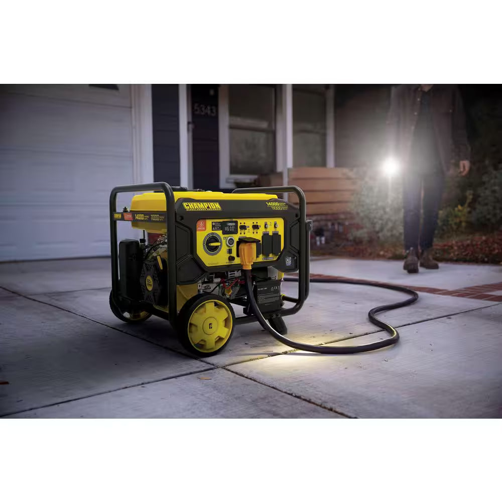 14,000/11,000-Watt Remote Start Tri Fuel Portable Generator W/ Free 3-Year Warranty for Home Backup and Storm Prep