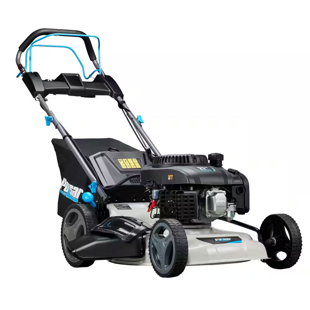 21 In. 200Cc 3-In-1 Self-Propelled Lawn Mower with Electric Start