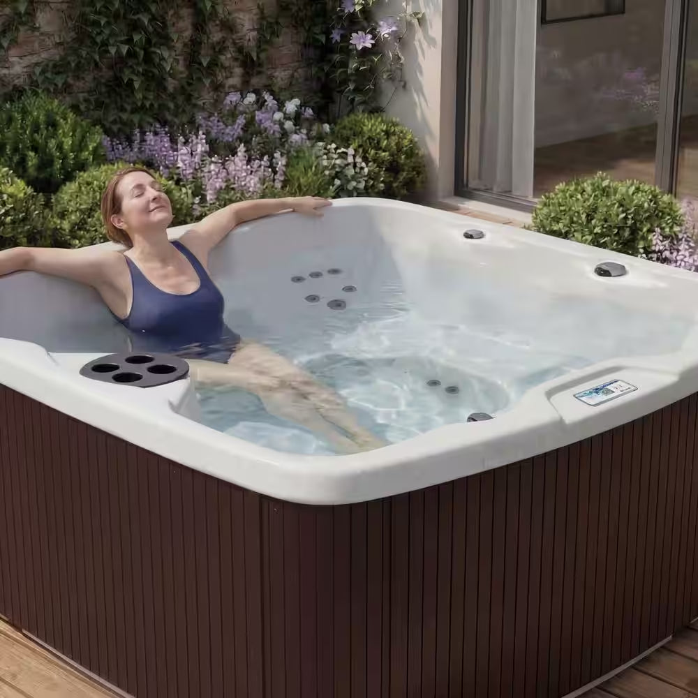 LS500 plus 5-Person 23-Jet 110-Volt Plug and Play Spa with Thermal Locking Cover
