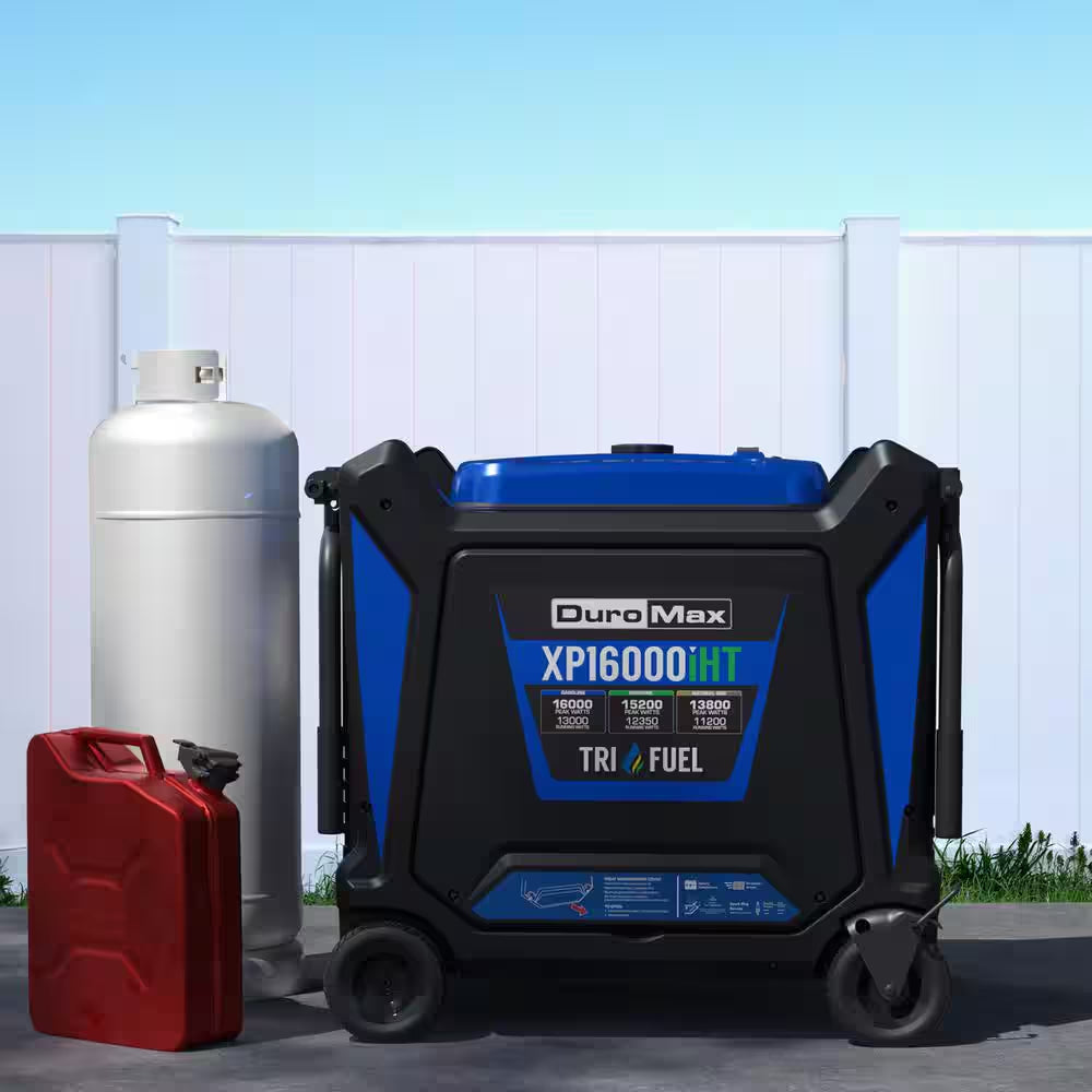 16,000-Watt Remote Start Air Cool Vtwin Tri Fuel Whole House Digital Inverter 50 Amp CO Alert Shutdown Home Backup Ready