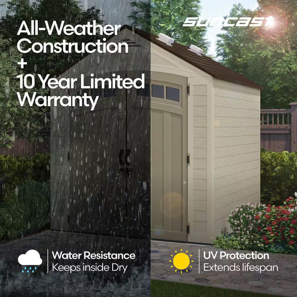 Vista 7 Ft. X 7 Ft. Resin Storage Shed