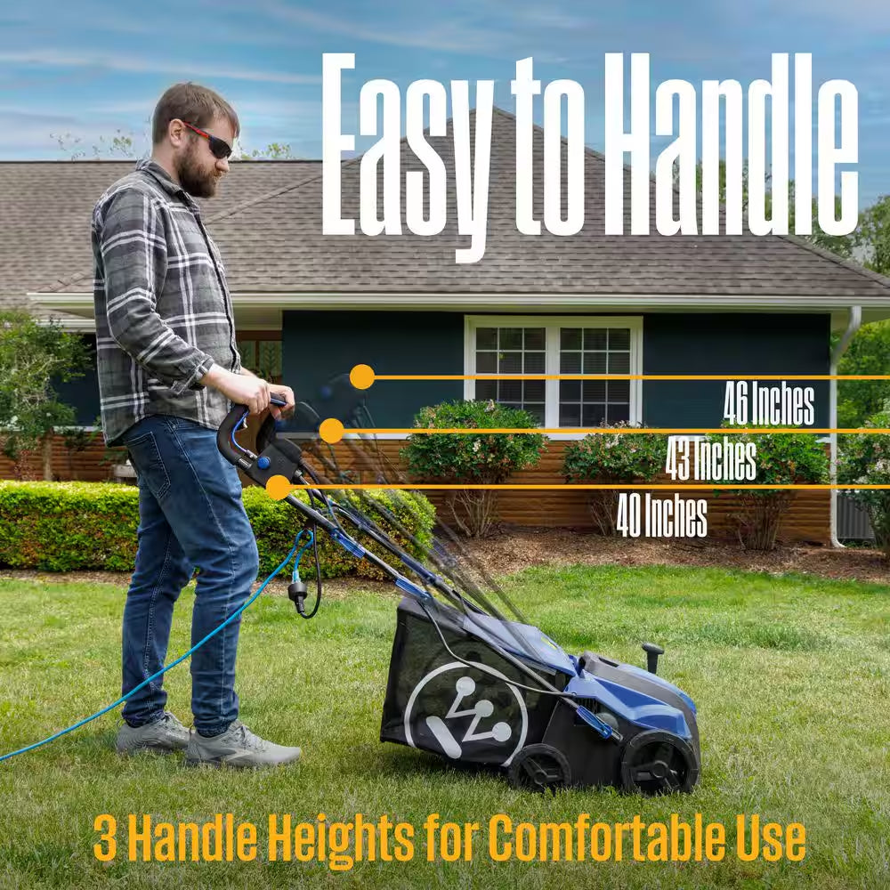 16 In. 15 Amp Corded Electric Dethatcher and Aerator with 14.5 Gal. Collection Bag