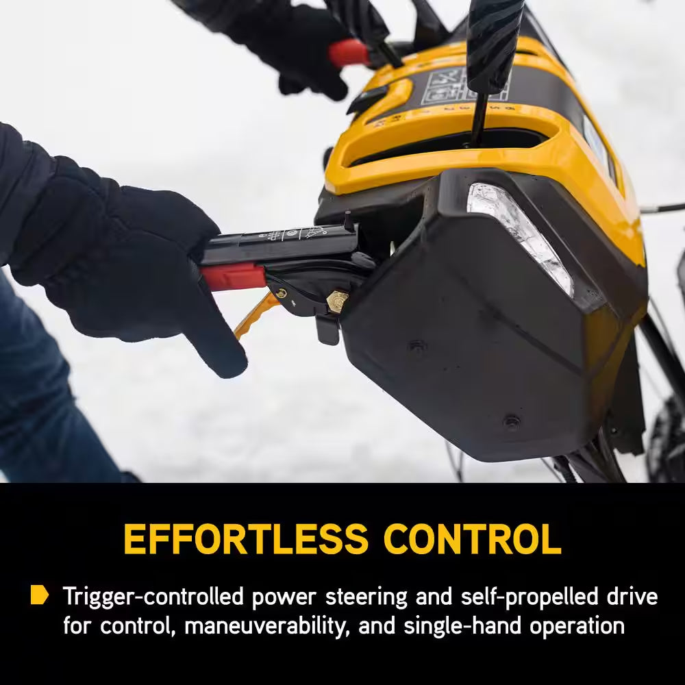 2X MAX 30 In. 357Cc Two-Stage Electric Start Gas Snow Blower with Steel Chute, Power Steering and Heated Grips
