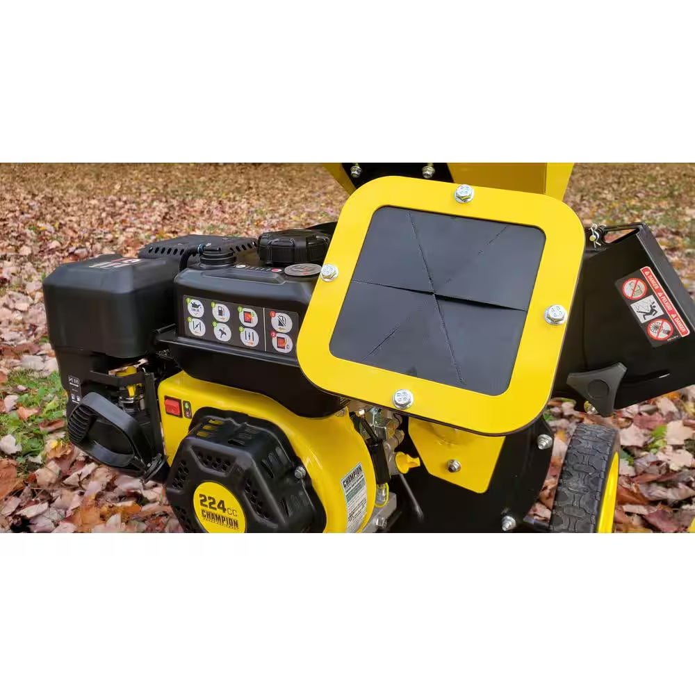 3 In. Dia 224 Cc 2-In-1 Upright Gas Powered Wood Chipper Shredder
