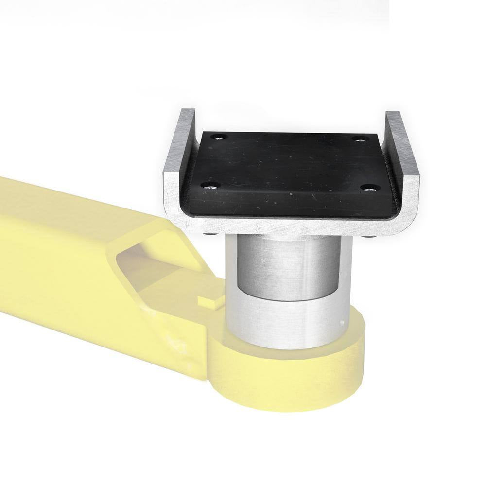Frame Cradle Pads with 60Mm Pin for 2 Post Lifts with up to 10,000 Lb. Capacity, 4.3 In. between Flanges (Set of 4)