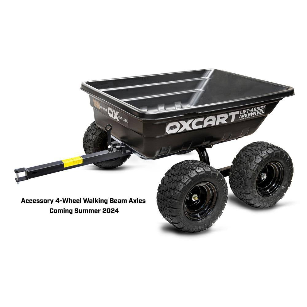 Stockman 15 Cu. Ft. - 17 Cu. Ft. Lift-Assist and Swivel ATV Dump Cart with Ztr-Grade OTR Tires