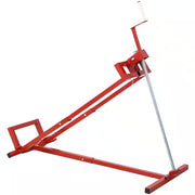 800Lb Lawn Mower Lift for Riding Tractors, Universal Tractor Lifter with 45° Tilt Adjustment, Red