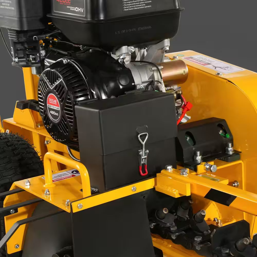 24 In. 15 HP 420 Cc Gas Powered Trencher with DUCAR Engine and Electric Start