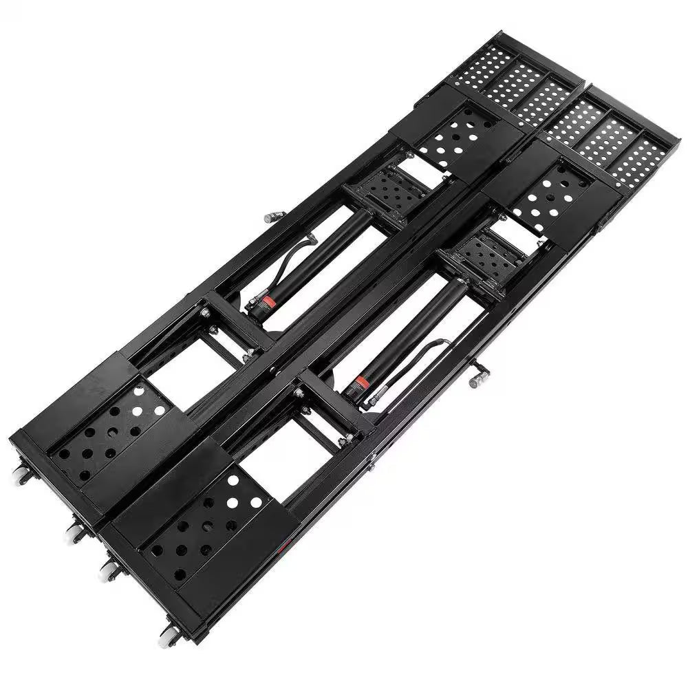 Car Lift, 7,000 Lbs. Capacity Portable Car Lift, with Extended-Length Plates, 26. 8 In. Max. Height, Heavy-Duty Steel
