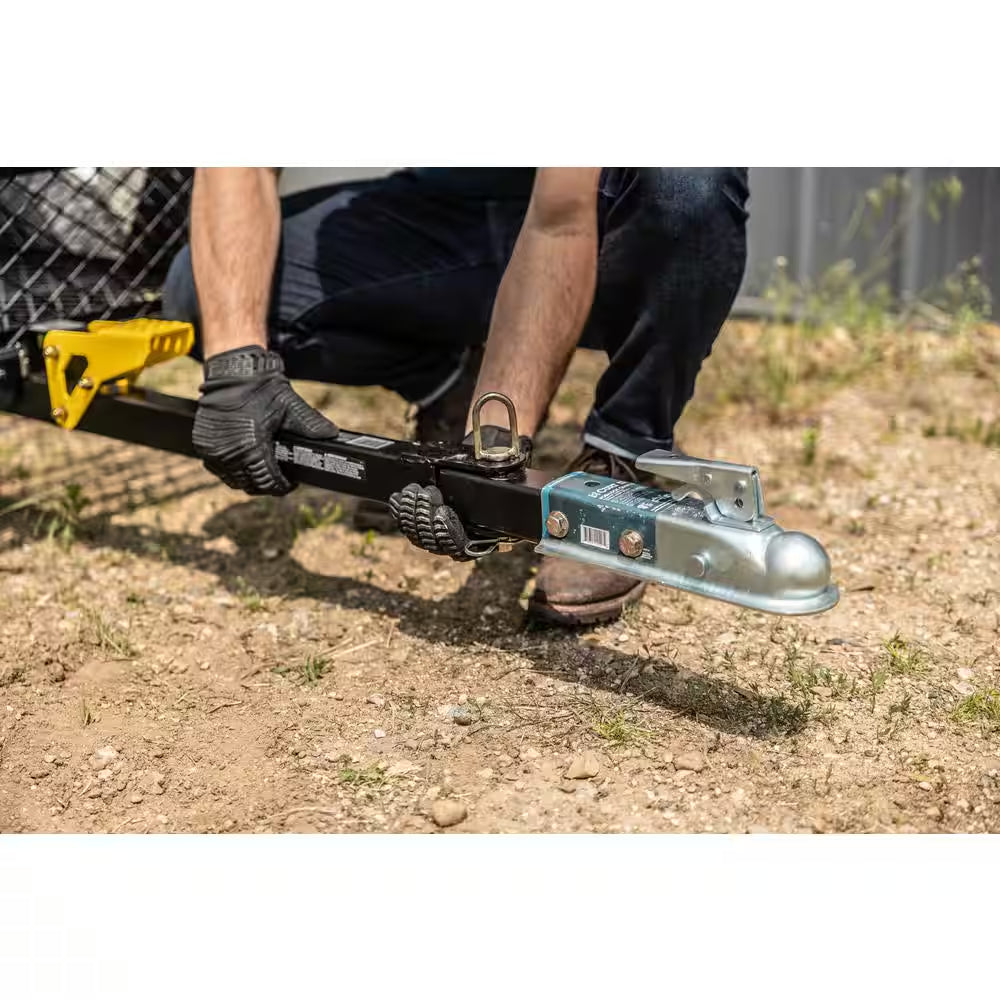 1400-Lb. Capacity (58 In. X 30 In.) Heavy-Duty Steel ATV Trailer, Removable Sides, Dump Latch, 16 In. Pneumatic Wheel