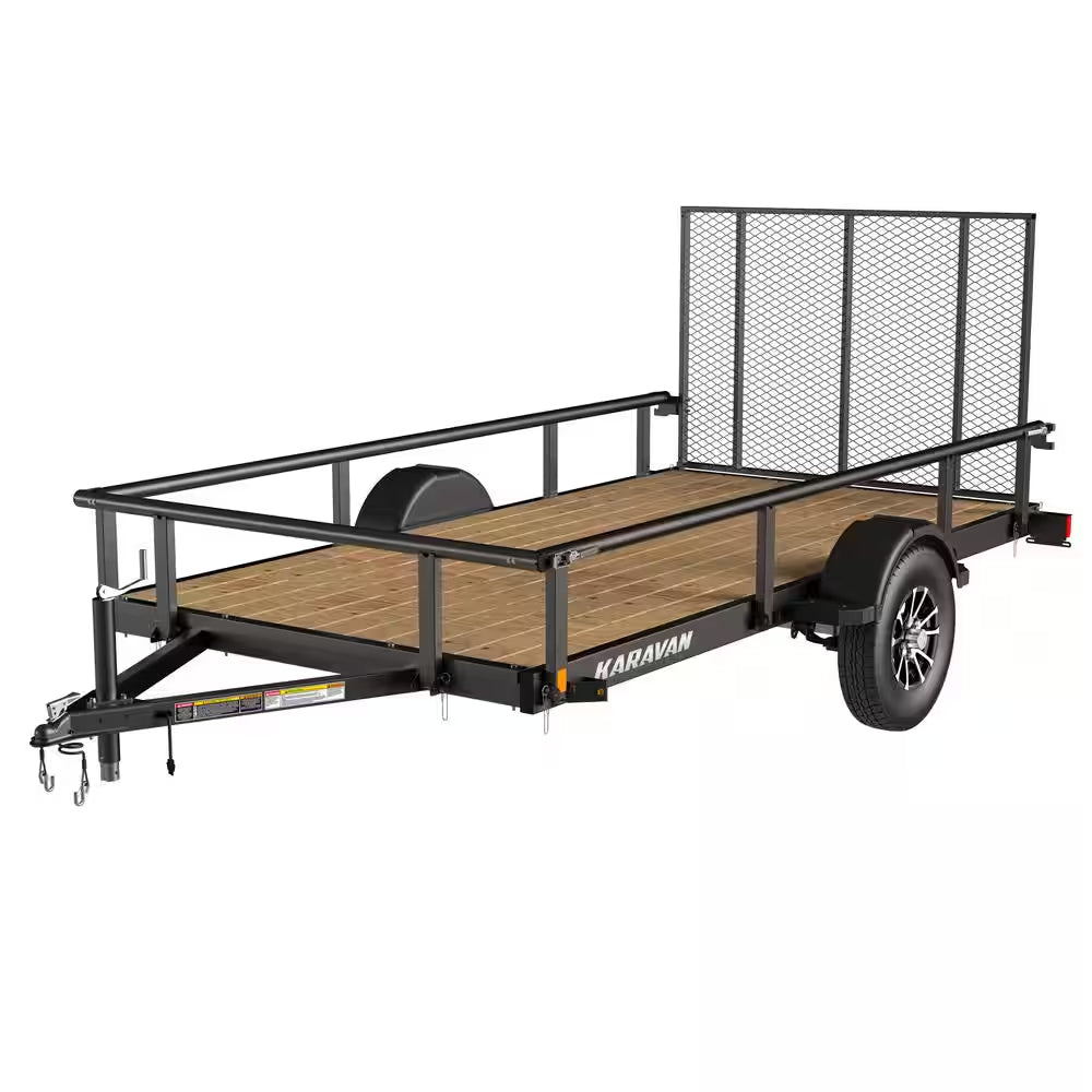 5 Ft. X 10 Ft. Wood Floor Utility Trailer Kit W/ Patented Pivot down Rail System