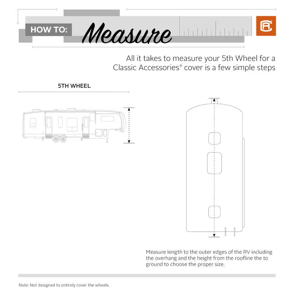 Over Drive Permapro Extra Tall 5Th Wheel Trailer Cover, Fits 33 Ft. - 37 Ft. Rvs