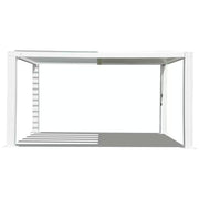 16 Ft. W X 12 Ft. D Aluminum Pergola with Two Adjustable Roof